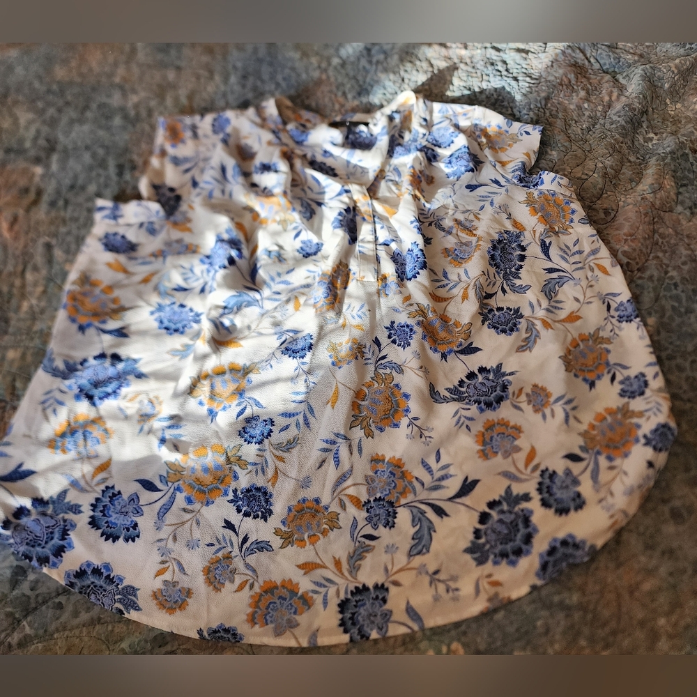 41 Hawthorn Plus Size Floral Print Women's Blouce